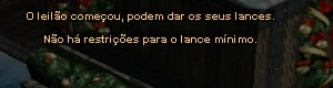 Leilão sem lance inicial