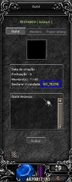 Rivalidade ativa durante o PvP