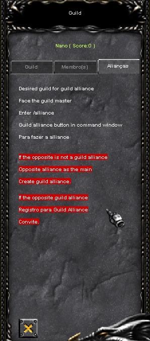 Aba de alianças da Guild